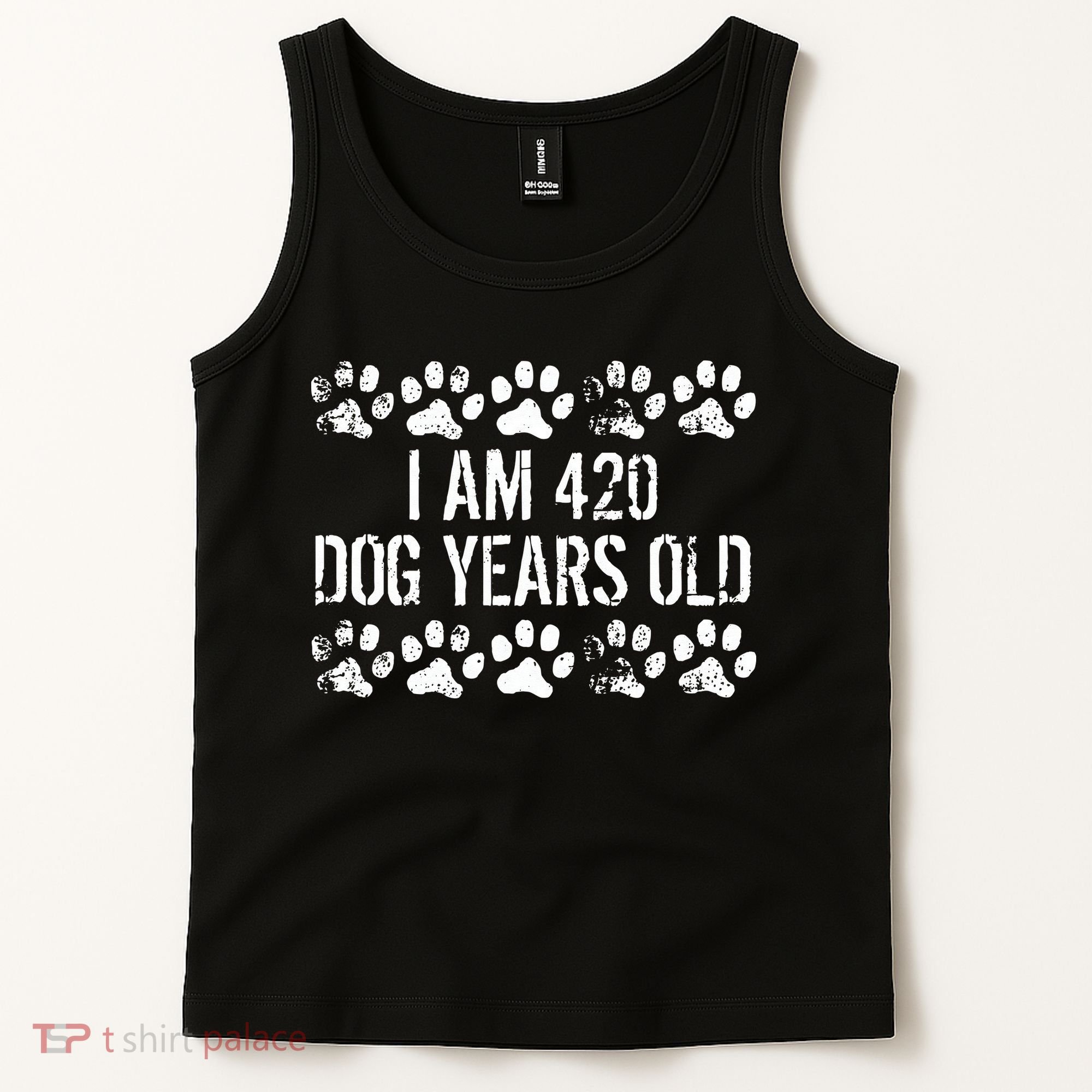 I Am 420 Dog Years Old Funny 60th Birthday Tank Top