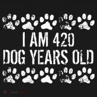 I Am 420 Dog Years Old Funny 60th Birthday Tank Top thumb 6