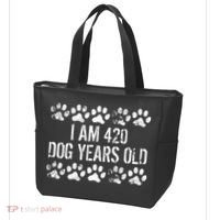I Am 420 Dog Years Old Funny 60th Birthday Tote Bag thumb 3
