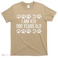 I Am 420 Dog Years Old Funny 60th Birthday T-Shirt thumb 0