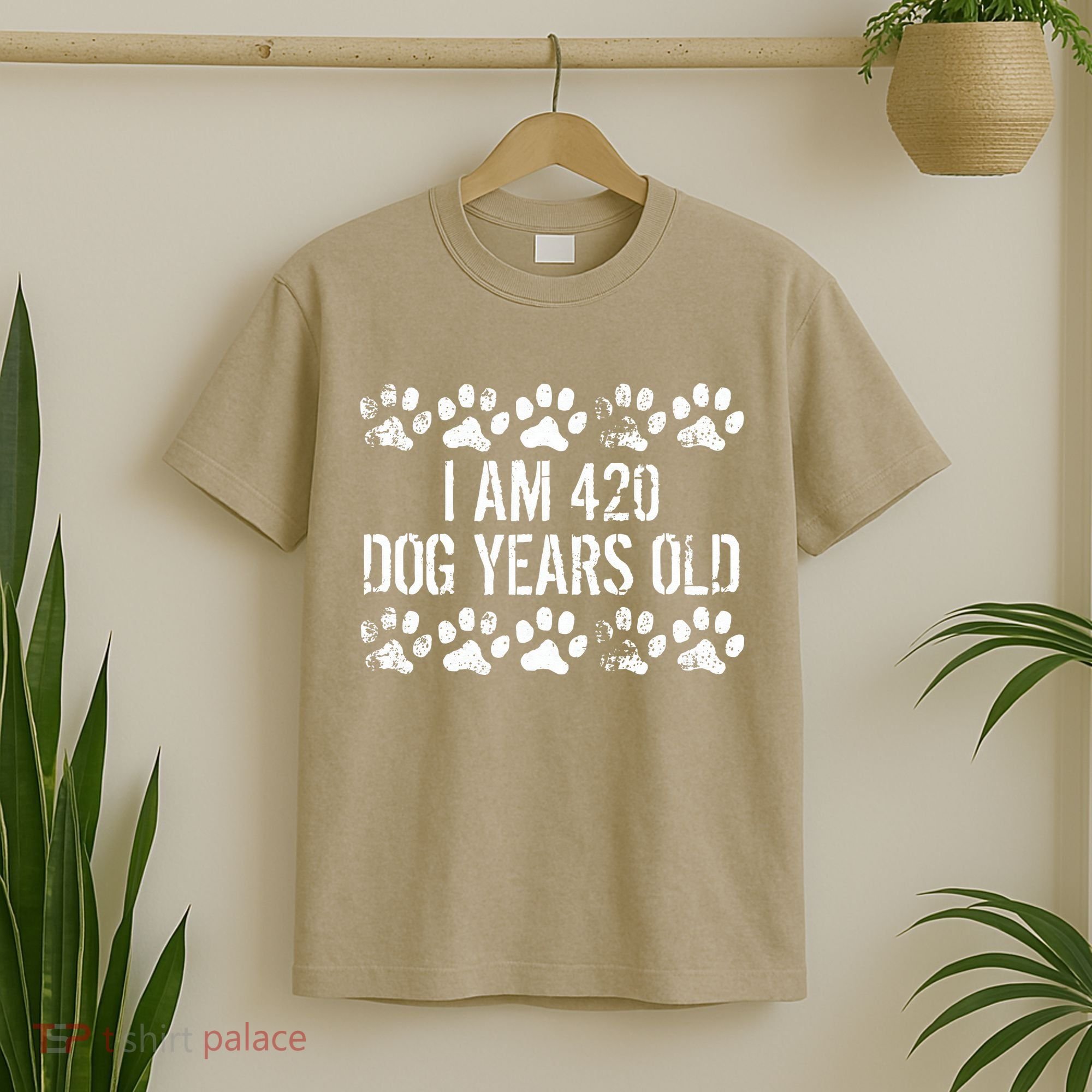 I Am 420 Dog Years Old Funny 60th Birthday T-Shirt