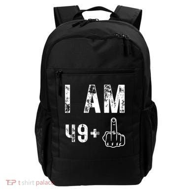 I Am 49 Plus Middle Finger 50th Birthday Backpack