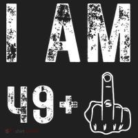 I Am 49 Plus Middle Finger 50th Birthday Tumbler thumb 3