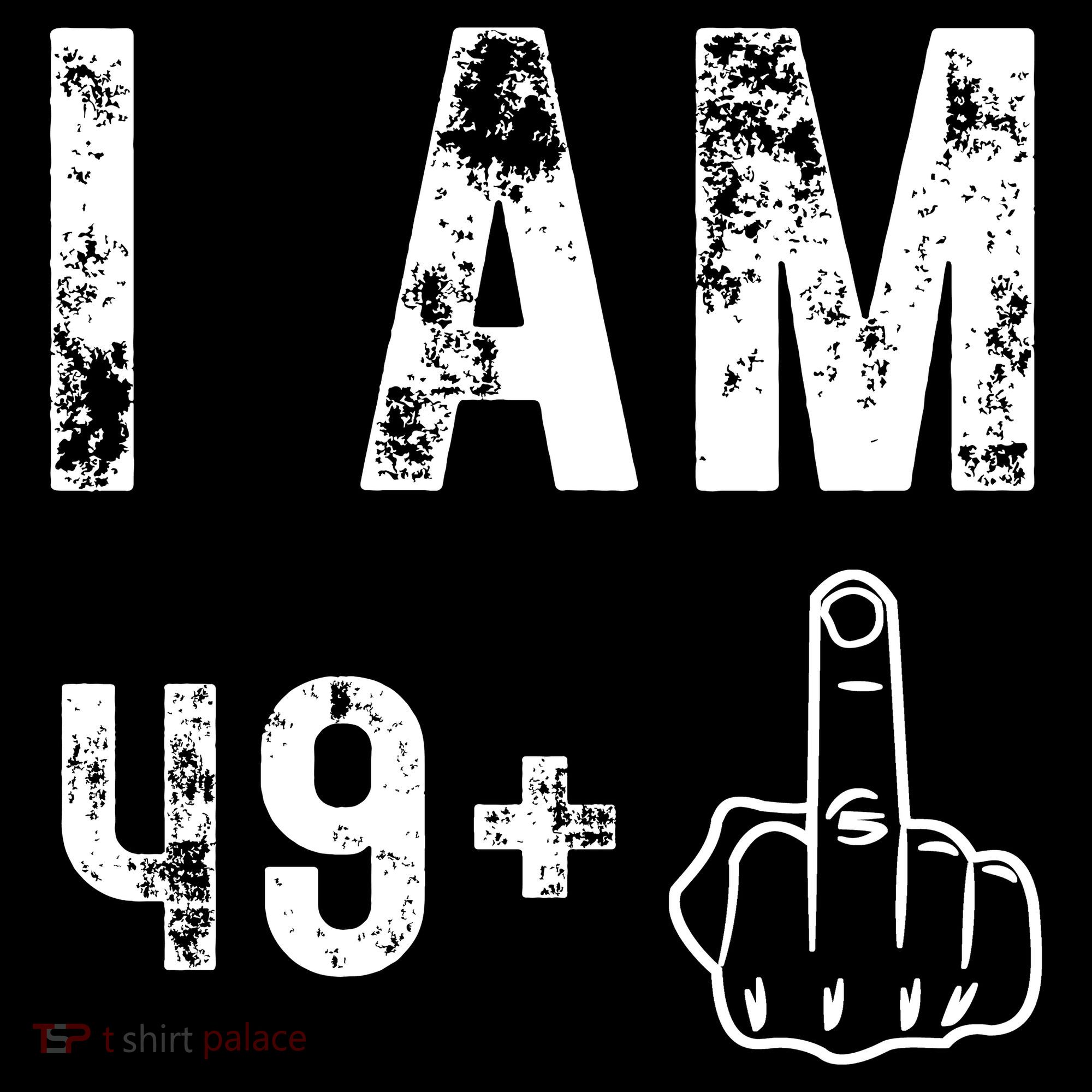 I Am 49 Plus Middle Finger 50th Birthday Ornament