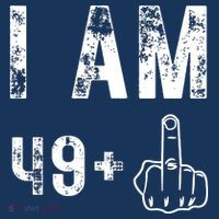 I Am 49 Plus Middle Finger 50th Birthday Women's Sweatshirt thumb 2
