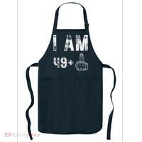 I Am 49 Plus Middle Finger 50th Birthday Apron thumb 0
