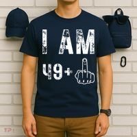 I Am 49 Plus Middle Finger 50th Birthday T-Shirt thumb 6