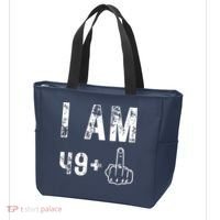 I Am 49 Plus Middle Finger 50th Birthday Tote Bag thumb 3