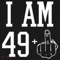 I Am 49 Plus Middle Finger Sarcastic 50th Birthday Backpack thumb 2