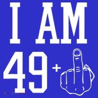 I Am 49 Plus Middle Finger Sarcastic 50th Birthday Mousepad thumb 1