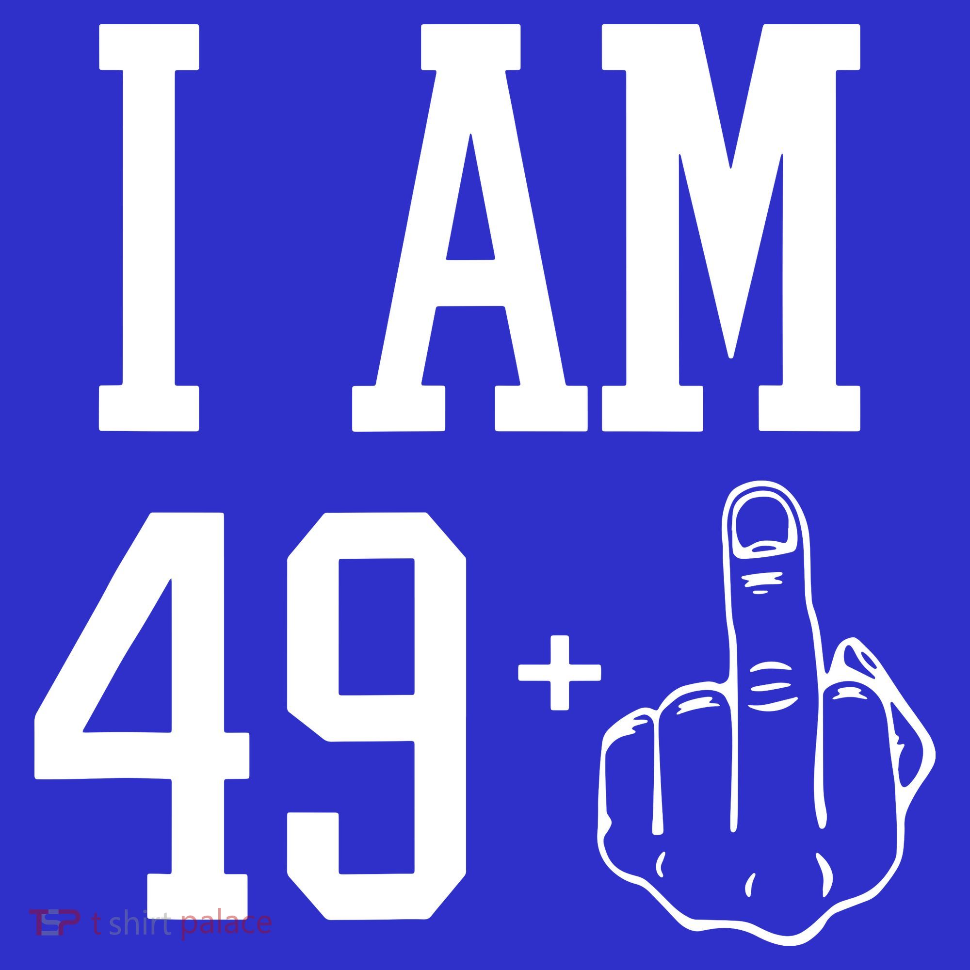 I Am 49 Plus Middle Finger Sarcastic 50th Birthday Women's Tank Top