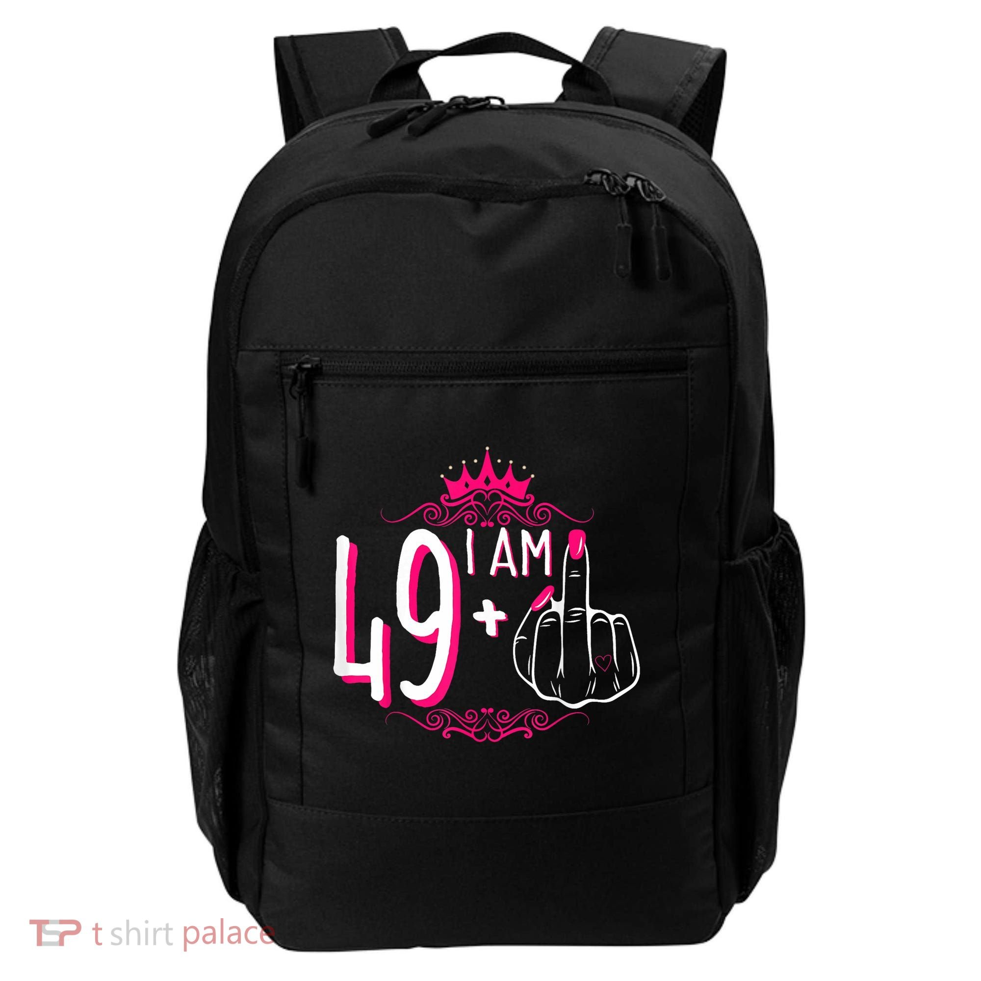 I Am 49 Plus 1 Middle Finger 49th Women Birthday Funny Backpack