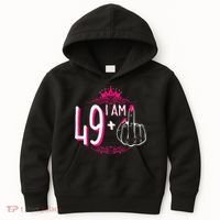 I Am 49 Plus 1 Middle Finger 49th Women Birthday Funny Kids Hoodie thumb 0