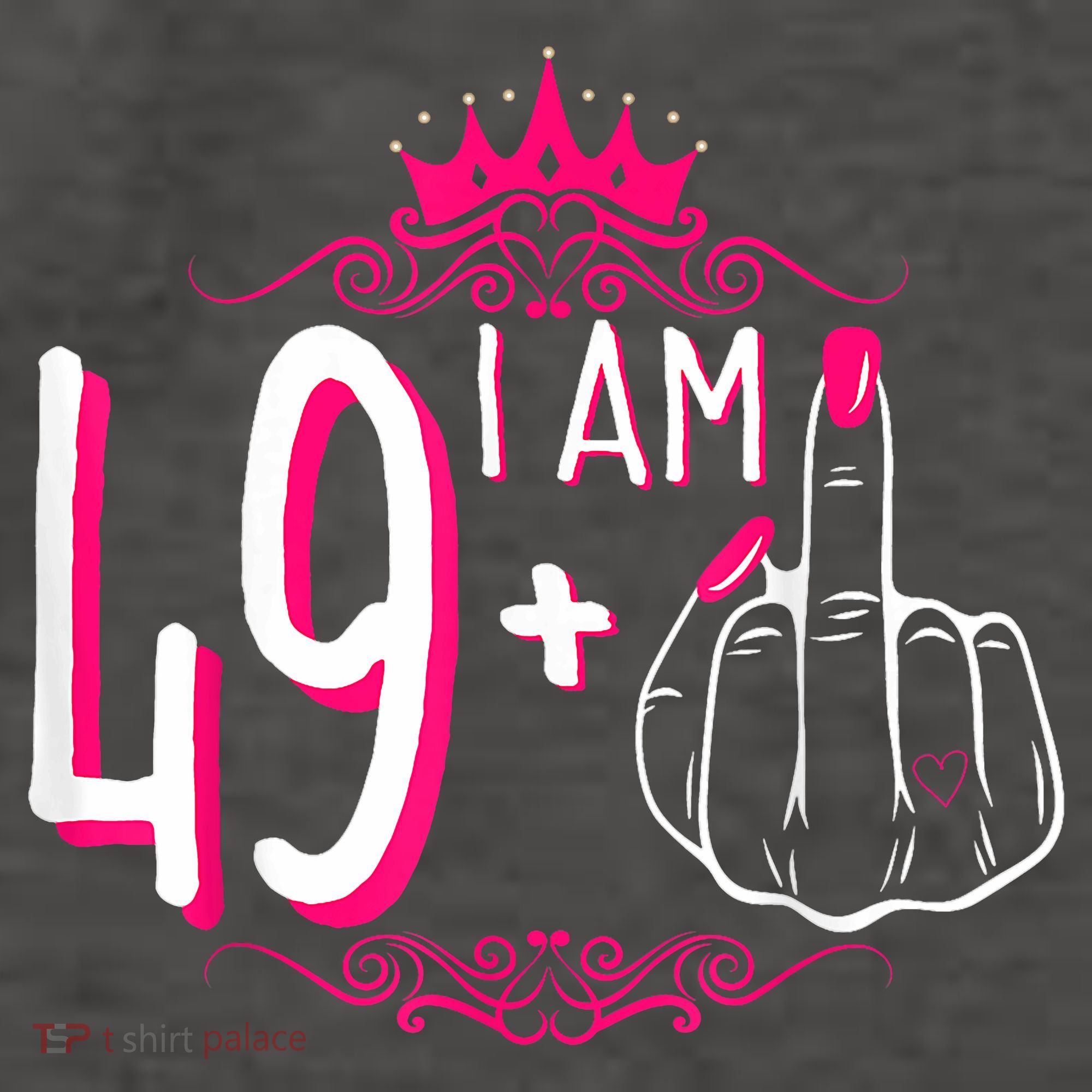 I Am 49 Plus 1 Middle Finger 49th Women Birthday Funny Vector Backpack