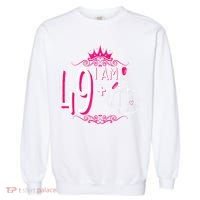 I Am 49 Plus 1 Middle Finger 49th Women Birthday Funny Garment-Dyed Sweatshirt thumb 0
