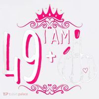 I Am 49 Plus 1 Middle Finger 49th Women Birthday Funny Garment-Dyed Sweatshirt thumb 2