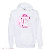 I Am 49 Plus 1 Middle Finger 49th Women Birthday Funny Comfort Colors Garment-Dyed Hooded Sweatshirt thumb 0