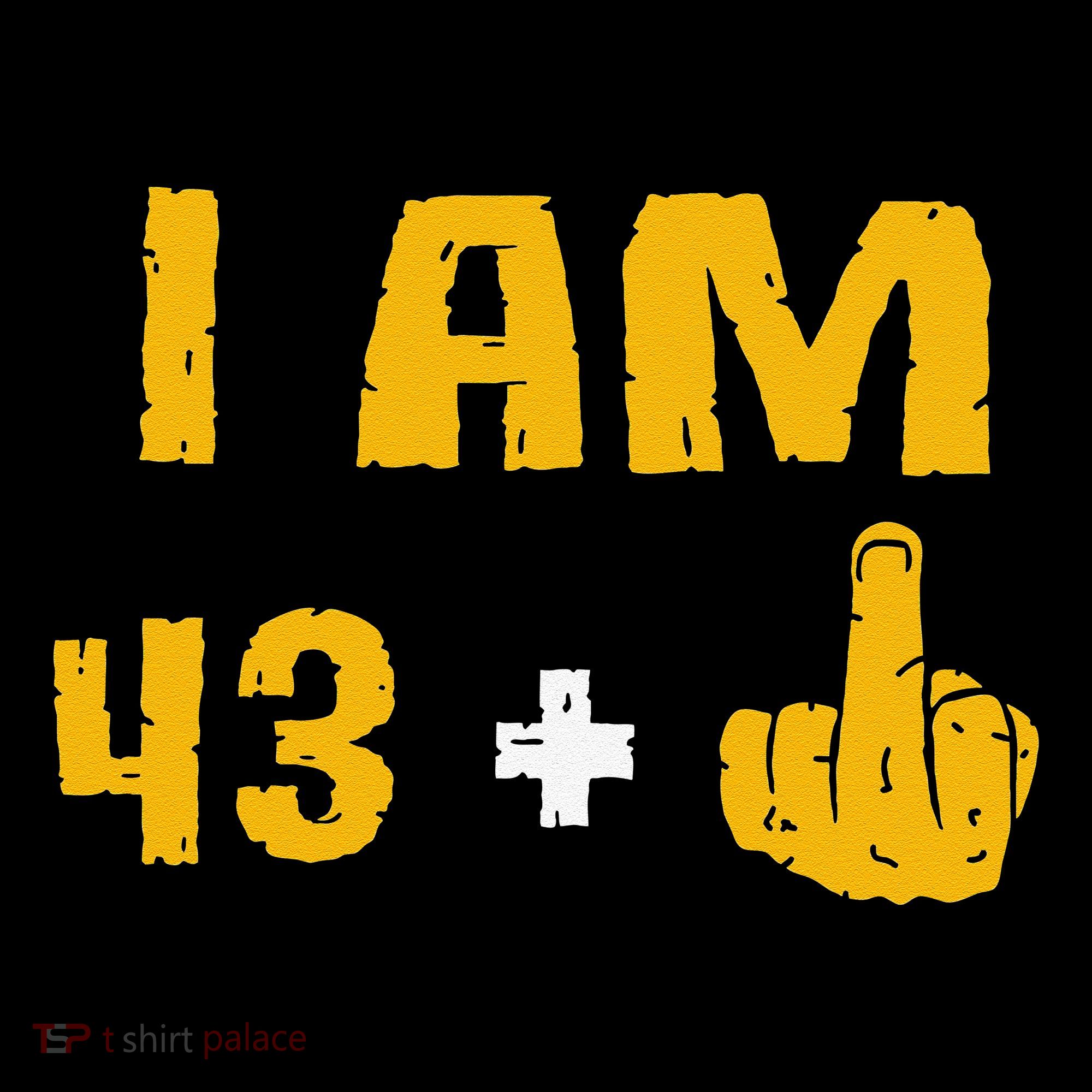 I Am 43 Plus 1 Middle Finger 44th Birthday Gift 44 Years Old Coffee Mug