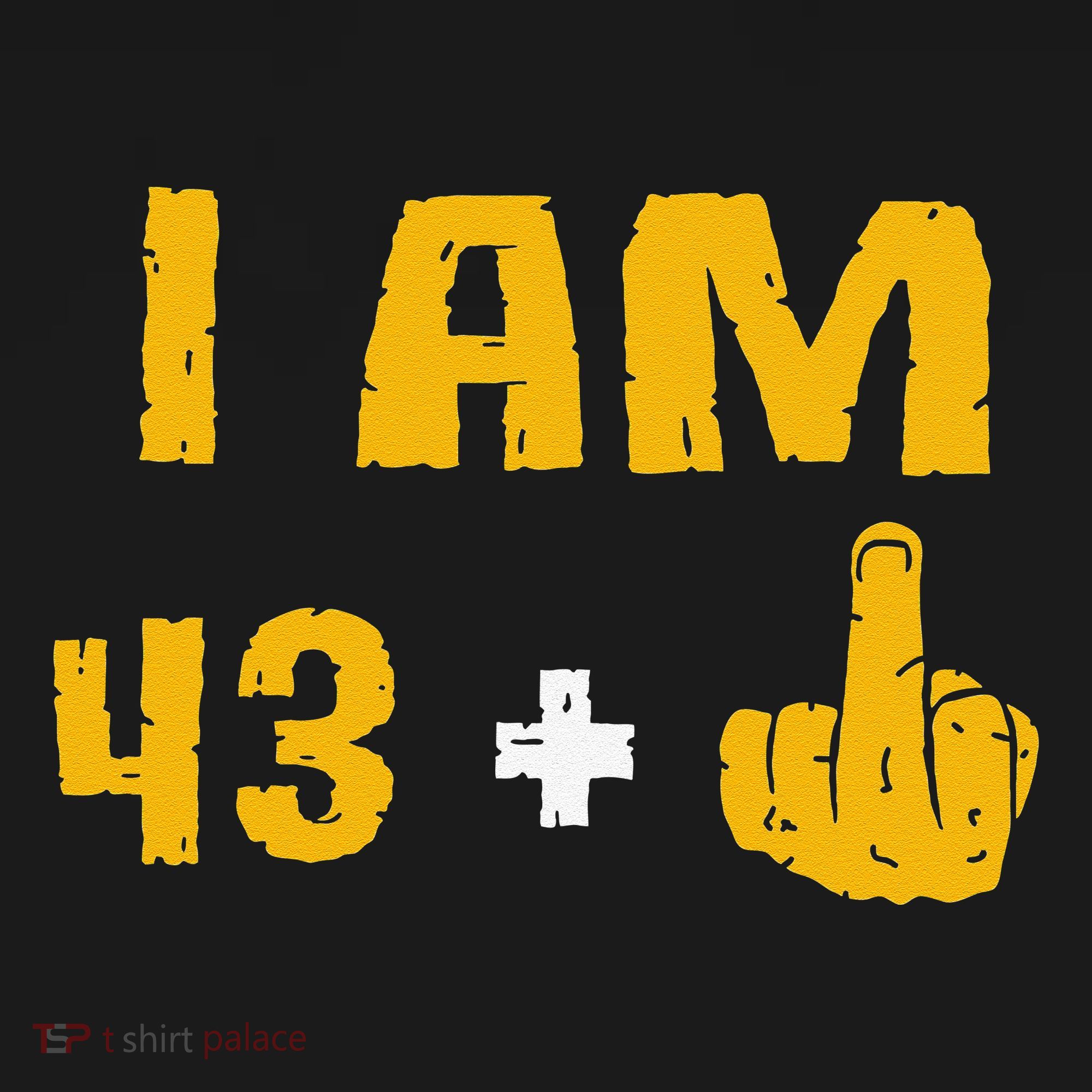 I Am 43 Plus 1 Middle Finger 44th Birthday Gift 44 Years Old Mousepad