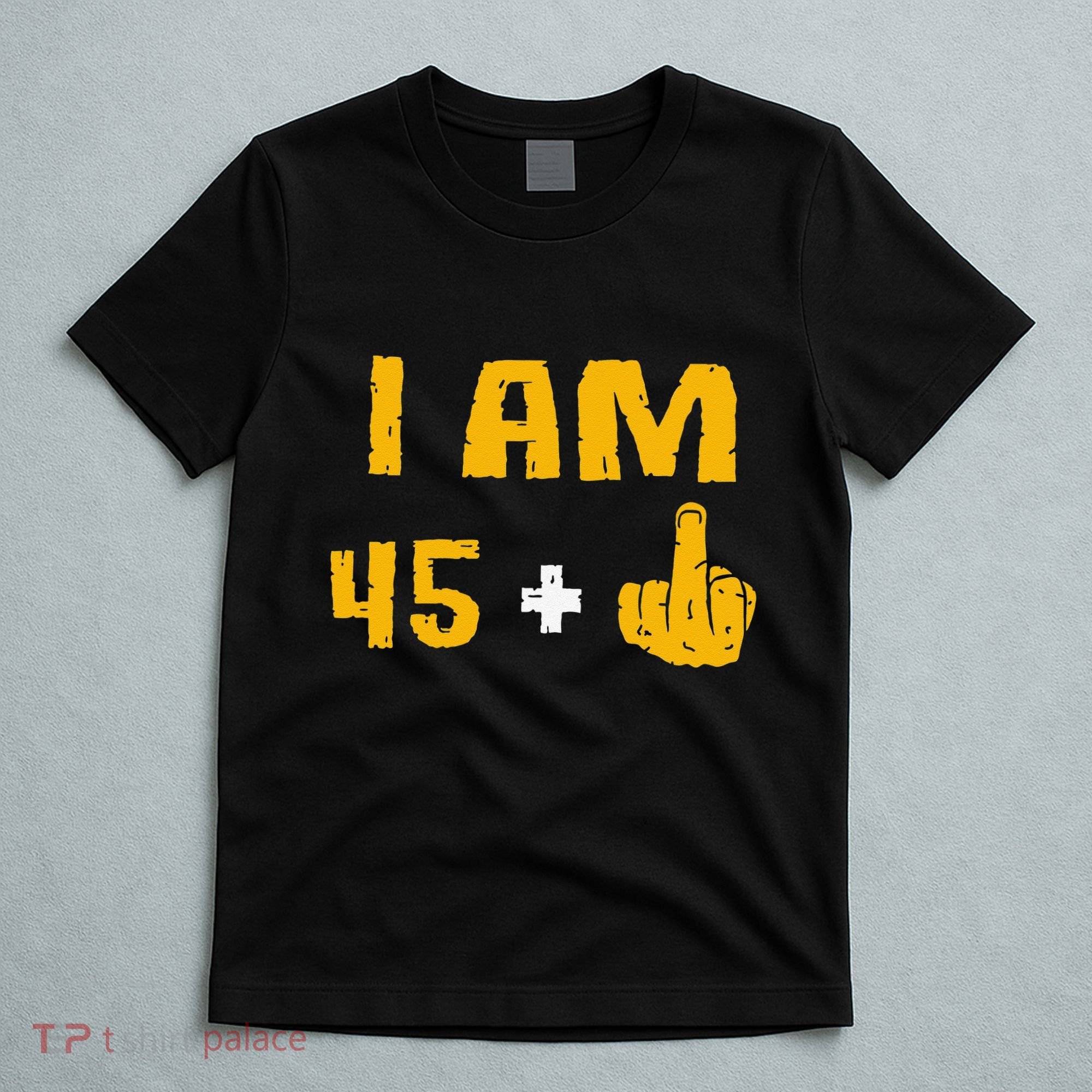 I Am 45 Plus 1 Middle Finger 46th Birthday Gift 46 Years Old T-Shirt