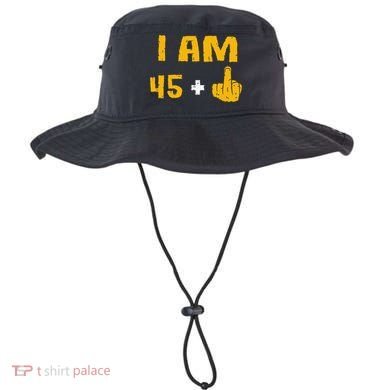 I Am 45 Plus 1 Middle Finger 46th Birthday Gift 46 Years Old Bucket Hat