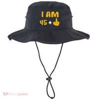 I Am 45 Plus 1 Middle Finger 46th Birthday Gift 46 Years Old Bucket Hat thumb 0