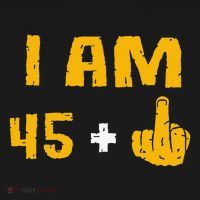 I Am 45 Plus 1 Middle Finger 46th Birthday Gift 46 Years Old Women's Hoodie thumb 2