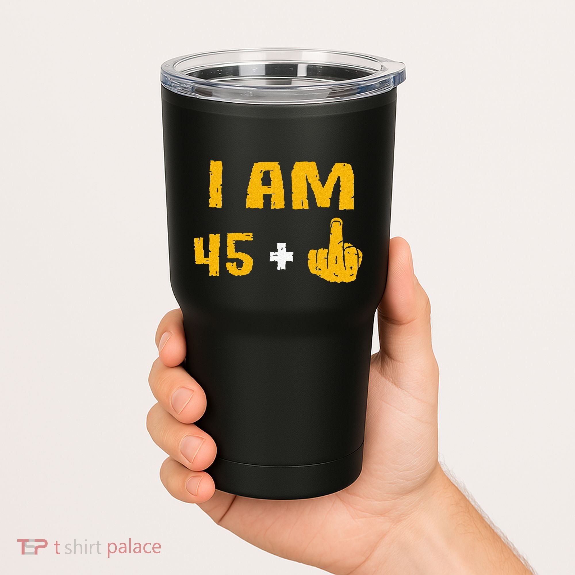 I Am 45 Plus 1 Middle Finger 46th Birthday Gift 46 Years Old Tumbler