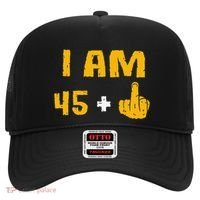 I Am 45 Plus 1 Middle Finger 46th Birthday Gift 46 Years Old Hat thumb 0