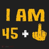 I Am 45 Plus 1 Middle Finger 46th Birthday Gift 46 Years Old Hat thumb 2