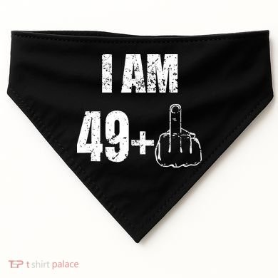 I Am 50 49 Plus One USA-Made Doggie Bandana
