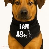 I Am 50 49 Plus One USA-Made Doggie Bandana thumb 1