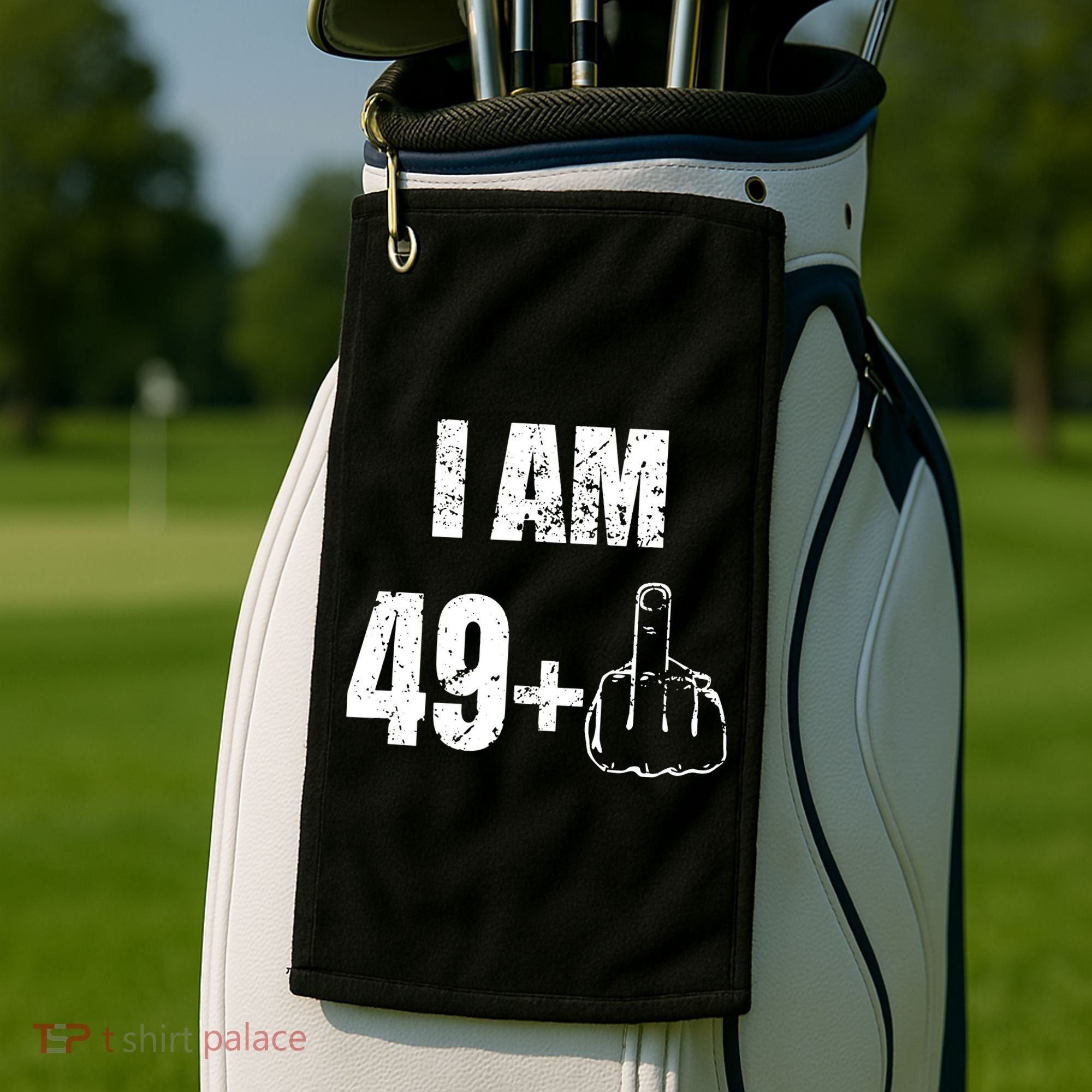I Am 50 49 Plus One Golf Towel