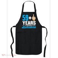 I am 59 plus 1 middle finger for a 60th Birthday Apron thumb 0