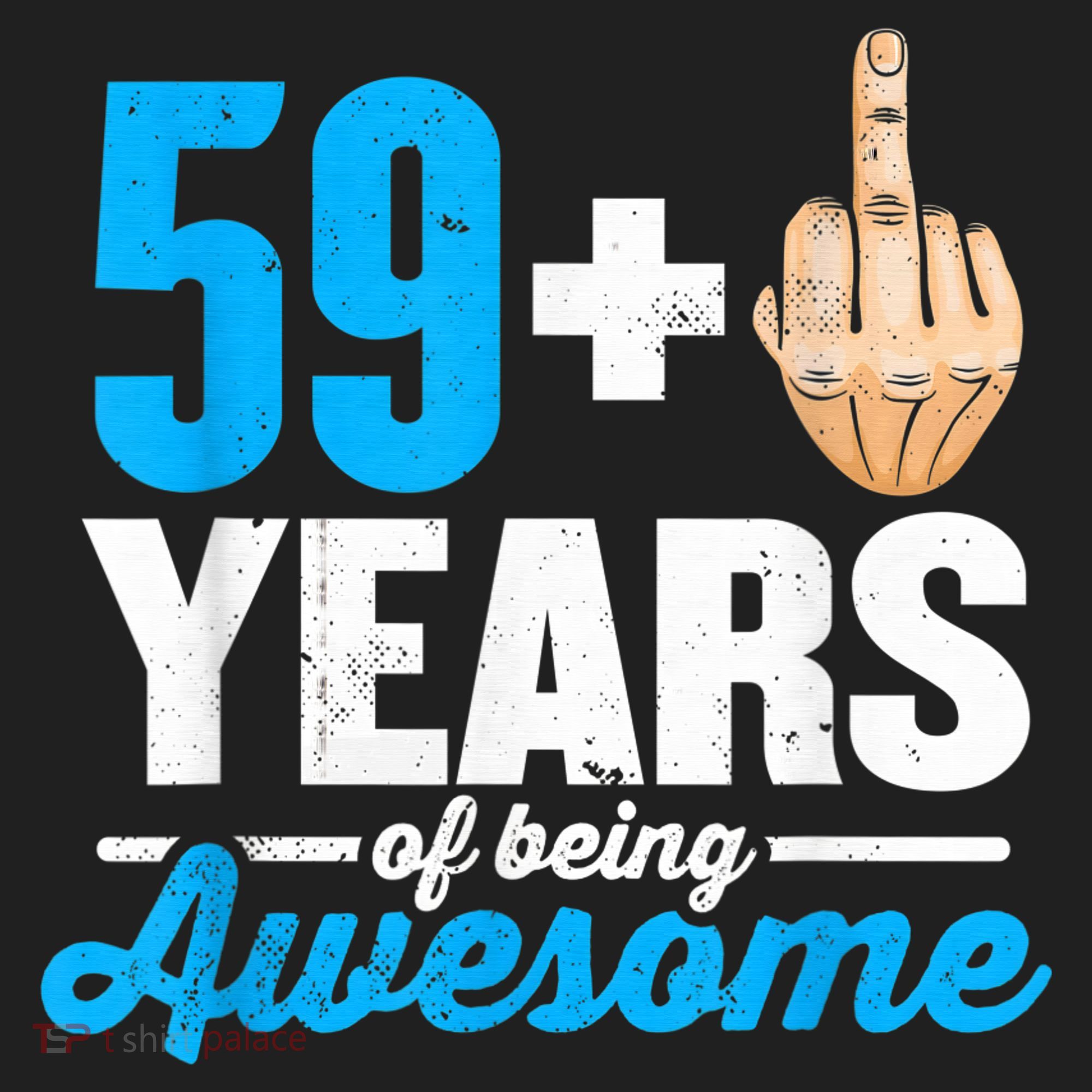I am 59 plus 1 middle finger for a 60th Birthday Beanie