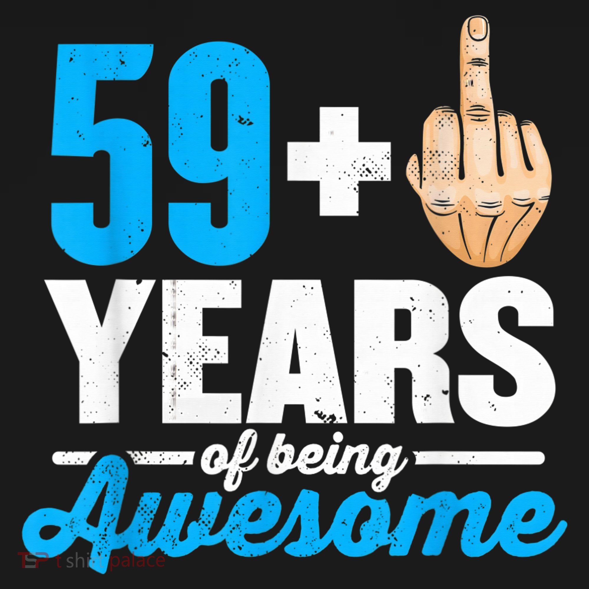 I am 59 plus 1 middle finger for a 60th Birthday Ornament
