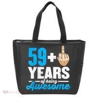 I am 59 plus 1 middle finger for a 60th Birthday Tote Bag thumb 0