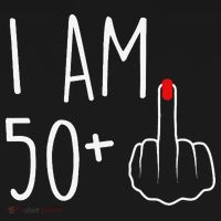 I Am 50 Plus 1 Middle Finger For A 51st Birthday Ornament thumb 1
