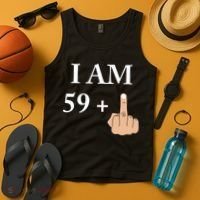 I Am 59 Plus 1 Funny 60th Birthday 1958 1959 Tank Top thumb 4