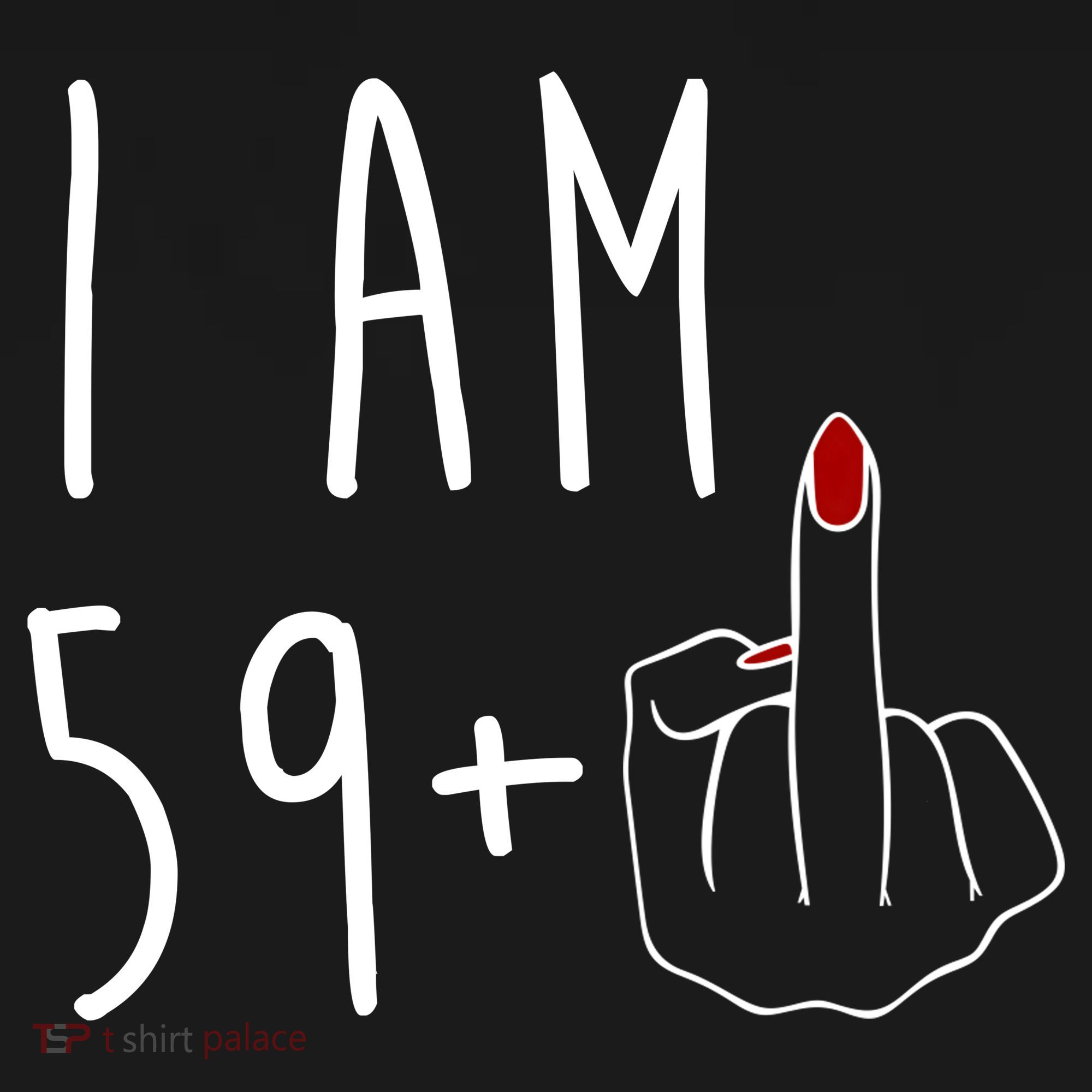 I Am 59 Plus Middle Finger Funny 60th Birthday Coaster