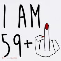 I Am 59 Plus Middle Finger Funny 60th Birthday Sweatshirt thumb 3