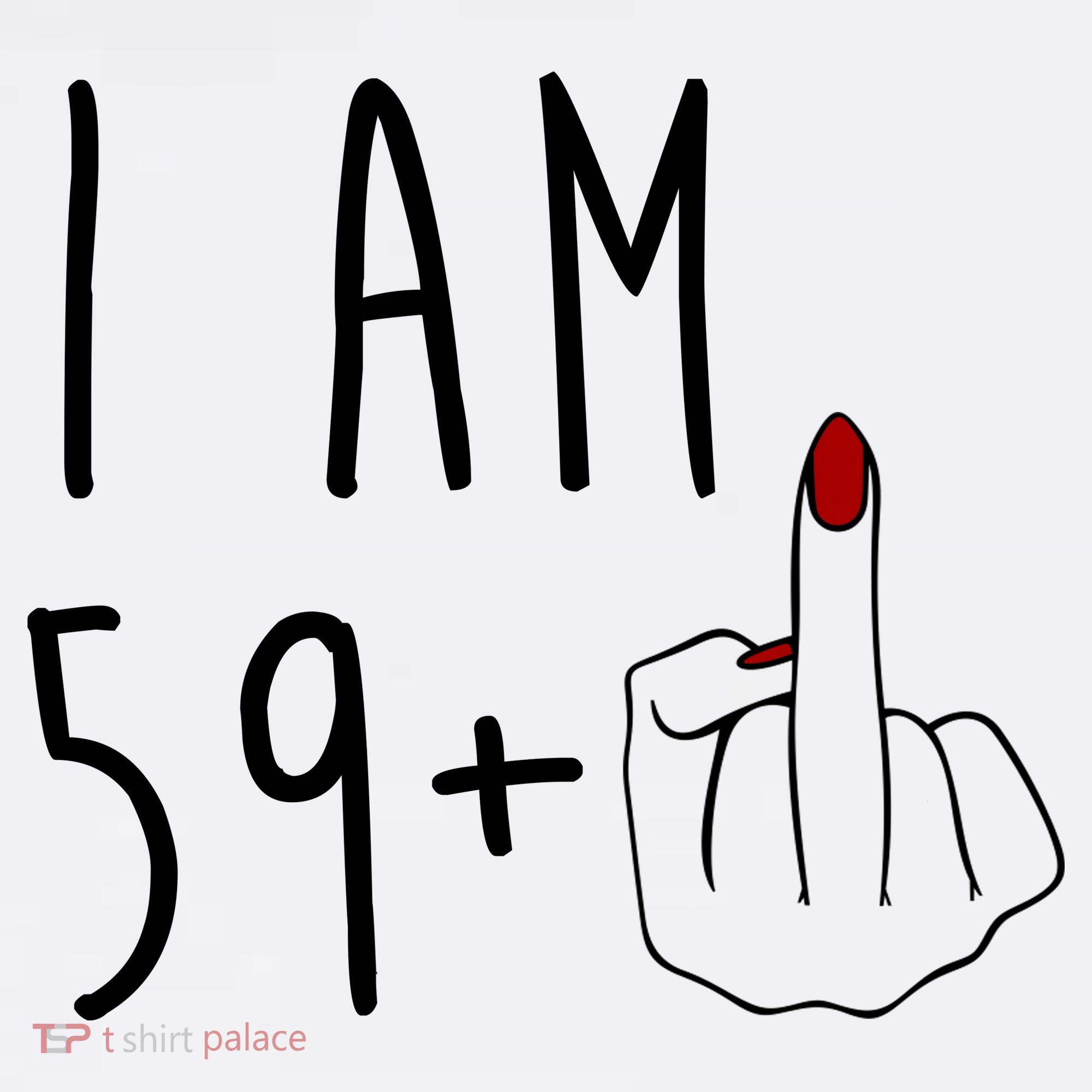 I Am 59 Plus Middle Finger Funny 60th Birthday Visor