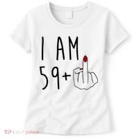 I Am 59 Plus Middle Finger Funny 60th Birthday Women's T-Shirt thumb 0