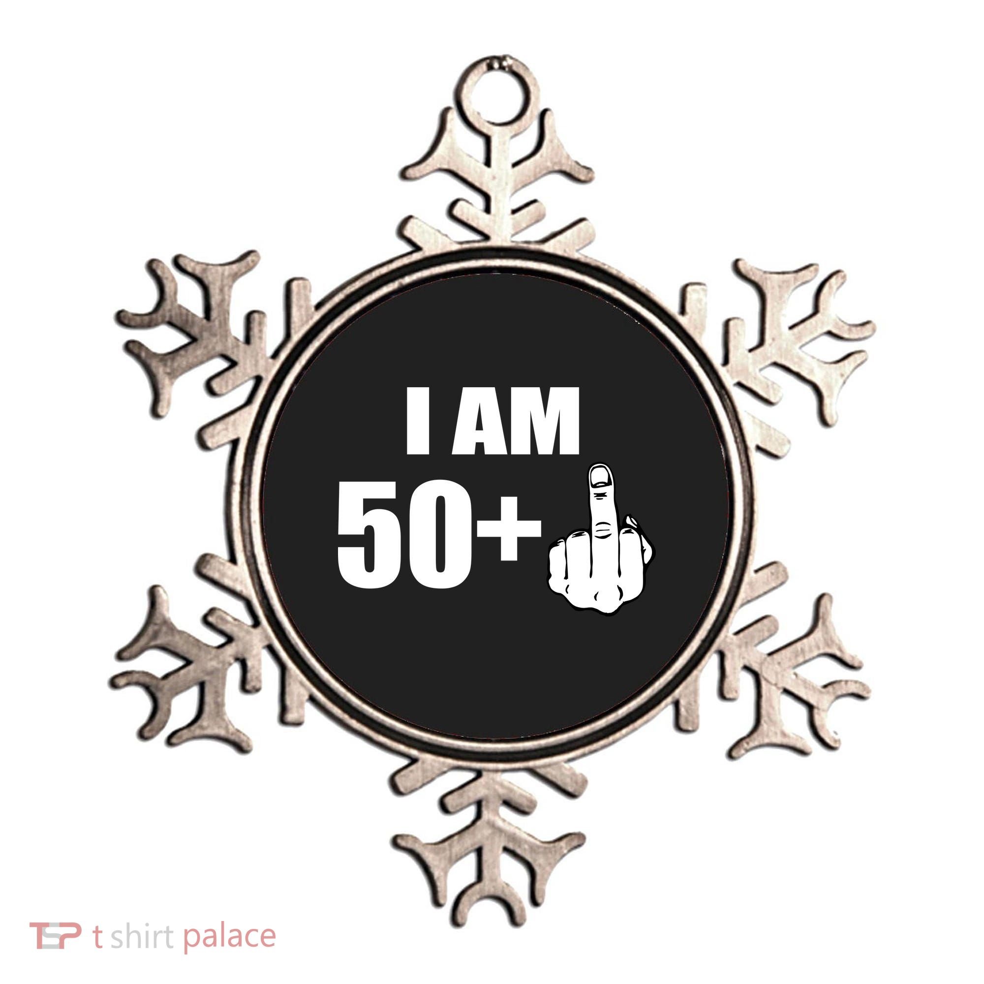 I Am 51 Middle Finger Funny 51st Birthday Ornament