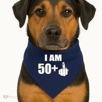 I Am 51 Middle Finger Funny 51st Birthday USA-Made Doggie Bandana thumb 1