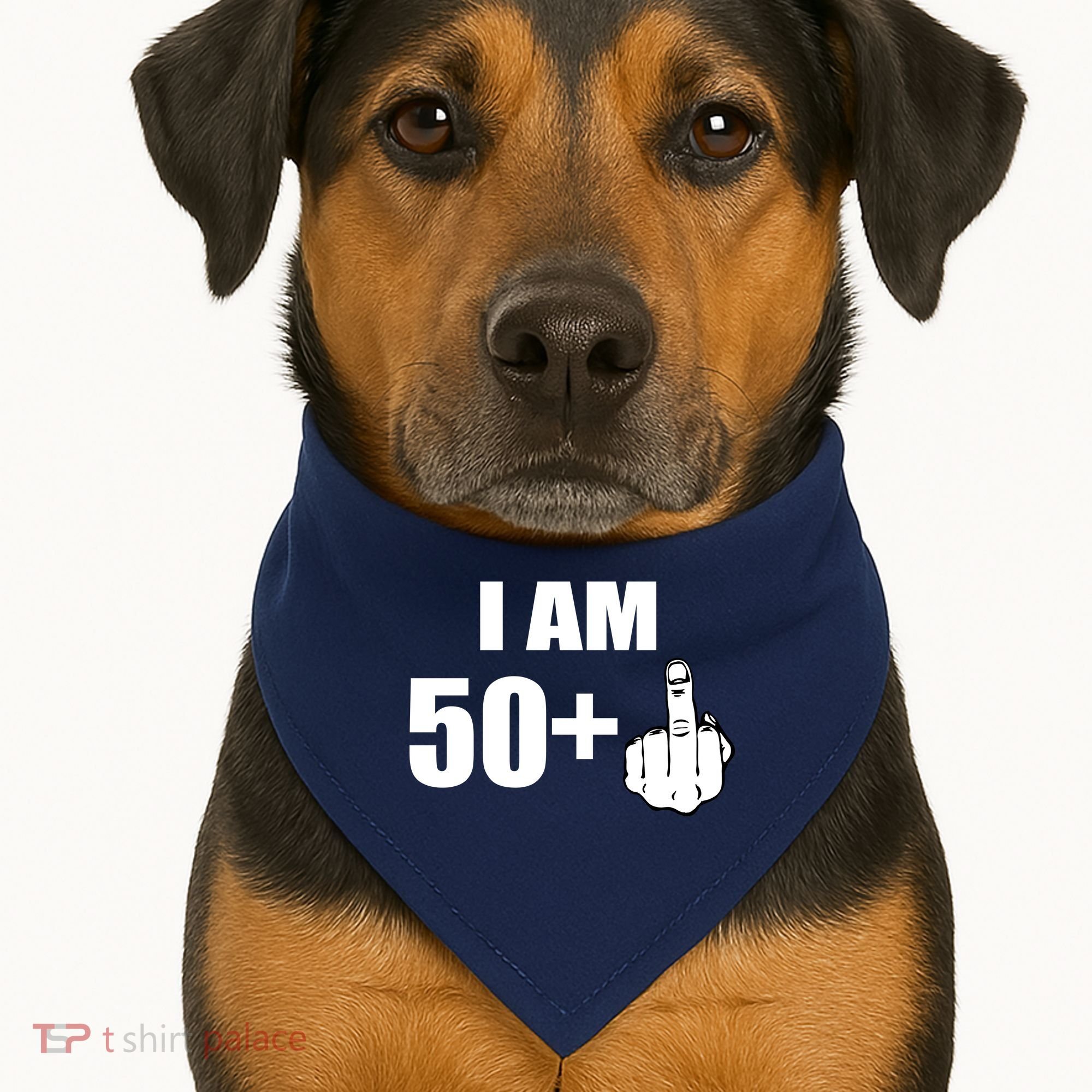 I Am 51 Middle Finger Funny 51st Birthday USA-Made Doggie Bandana