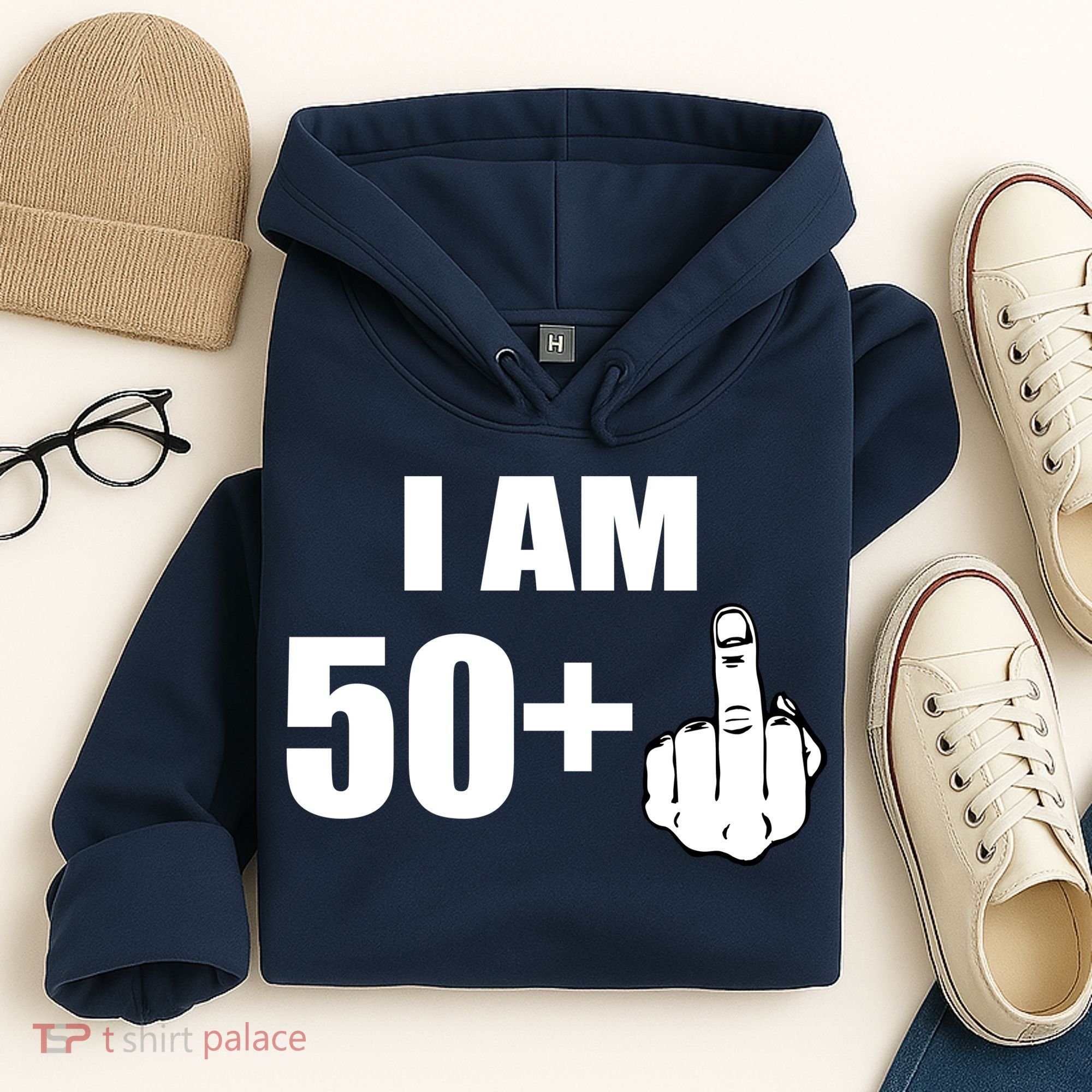 I Am 51 Middle Finger Funny 51st Birthday Hoodie