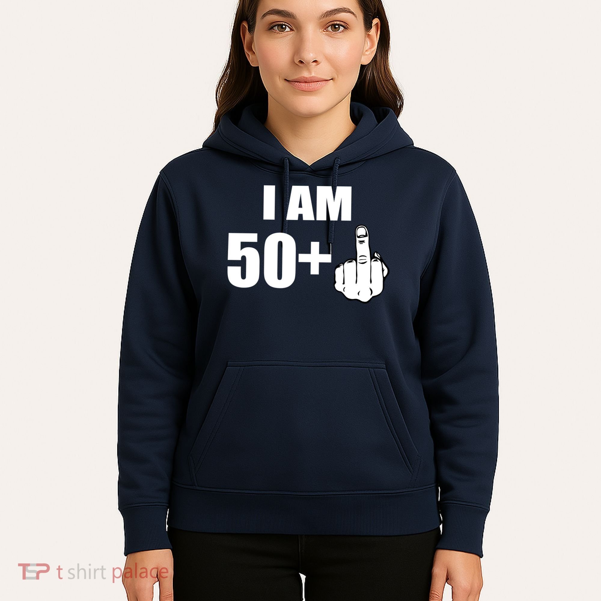 I Am 51 Middle Finger Funny 51st Birthday Hoodie