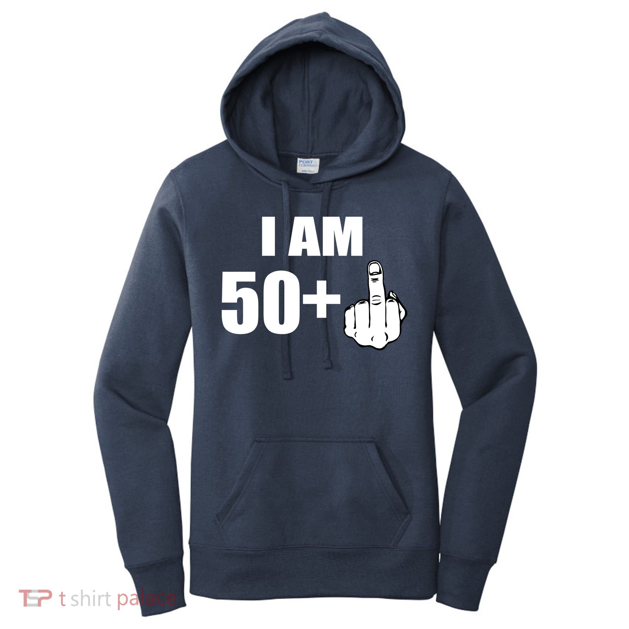 I Am 51 Middle Finger Funny 51st Birthday Women's Hoodie