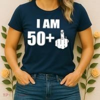 I Am 51 Middle Finger Funny 51st Birthday Women's T-Shirt thumb 2